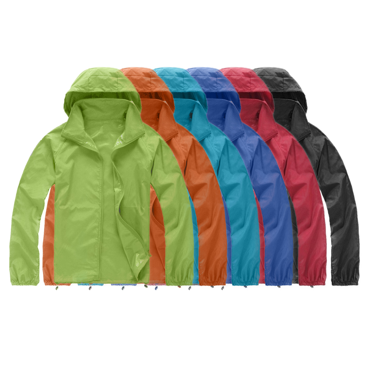 Cycling Rain Jacket Commute - Unisex Su Geçirmez Kumaş Rüzgar Geçirmez