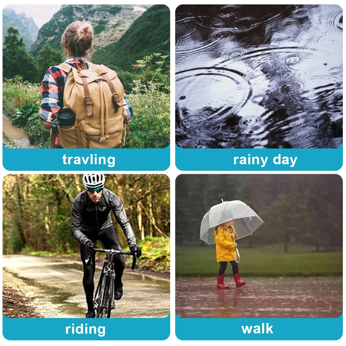 Yetişkin Su Geçirmez Yağmurluk - Cycling Commuter Rain Gear incelemesi ve fiyatı